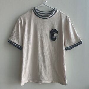 River Island Cream Tee with Black Trim